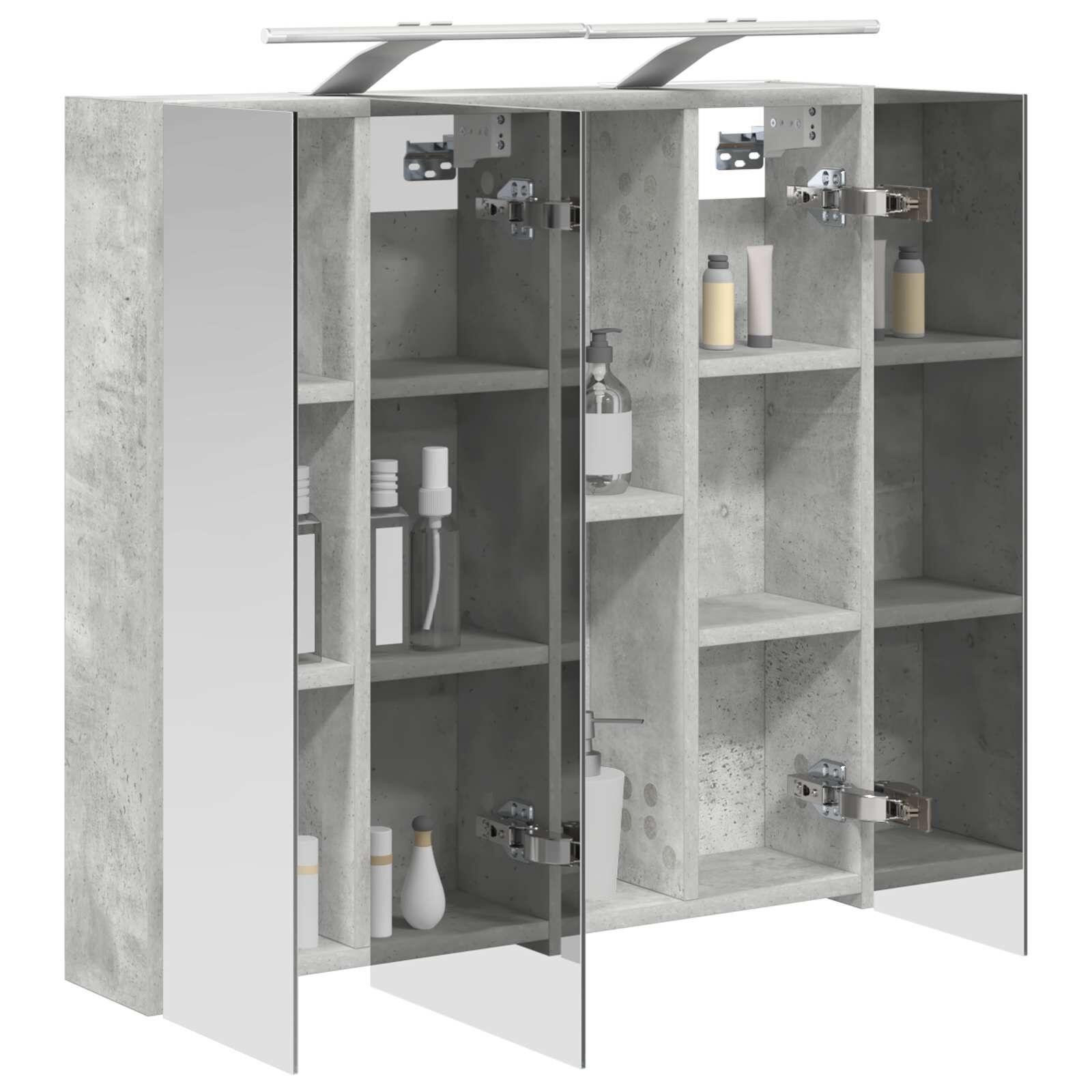 Badkamer spiegelkast Beton Grijs 70 x 14,5 x 70 cm met 54% korting