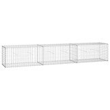 Schanskorfmuur met Deksel 300x50x50 cm Gegalvaniseerd Staal - 34% Korting