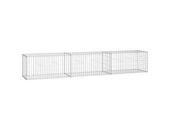 Schanskorfmuur met Deksel 300x50x50 cm Gegalvaniseerd Staal - 34% Korting