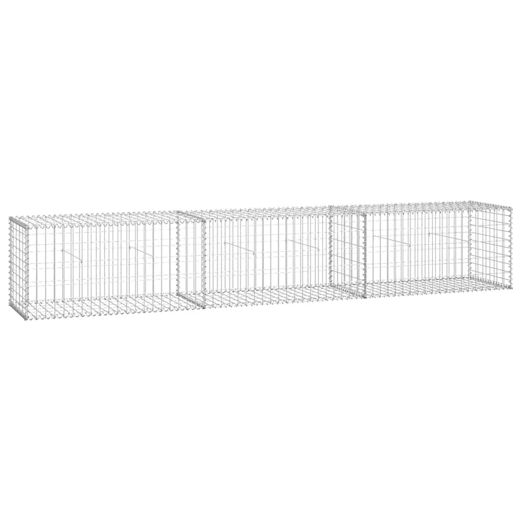 Schanskorfmuur met Deksel 300x50x50 cm Gegalvaniseerd Staal - 34% Korting
