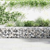Schanskorfmuur met Deksel 300x50x50 cm Gegalvaniseerd Staal - 34% Korting