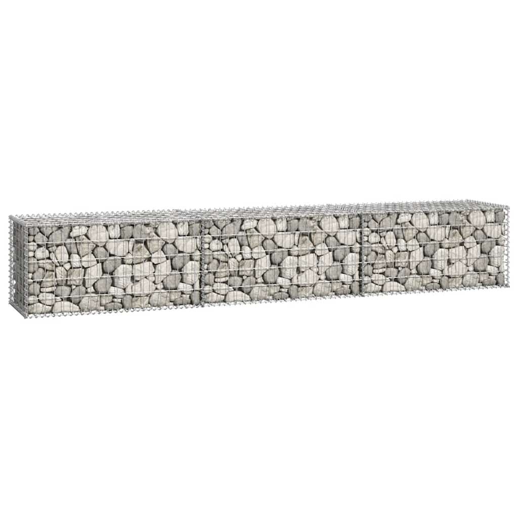 Schanskorfmuur met Deksel 300x50x50 cm Gegalvaniseerd Staal - 34% Korting