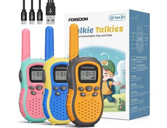 Oplaadbare Walkietalkies Kinderen (Set van 3) - 32% Korting!