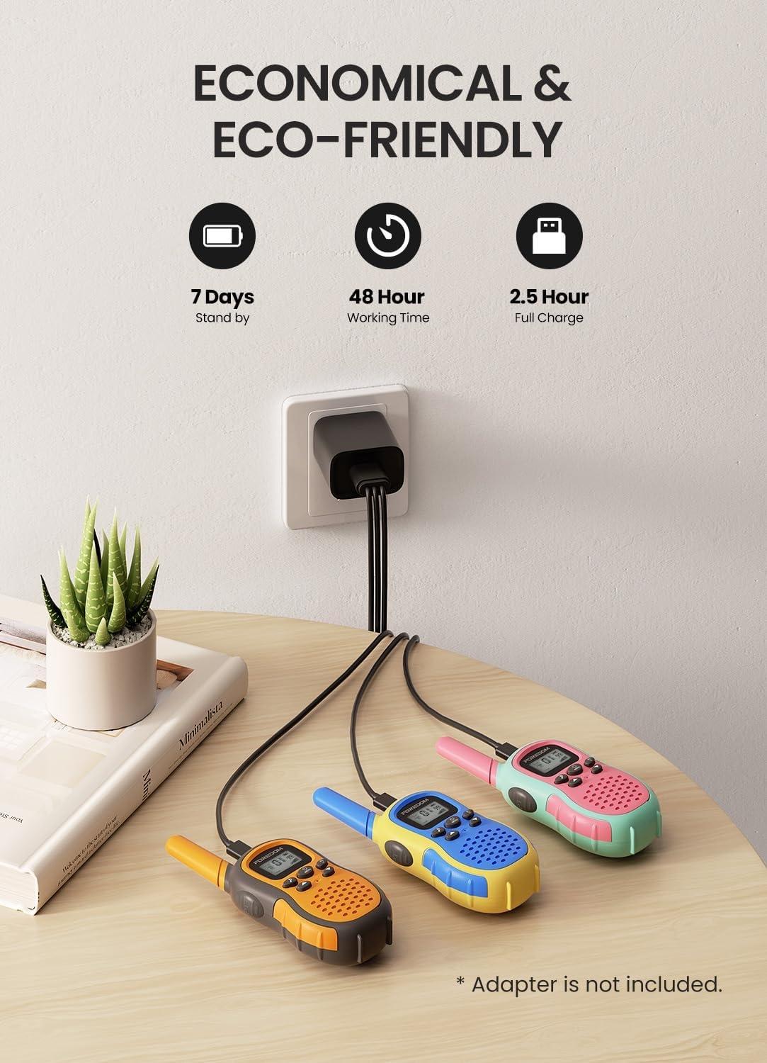 Oplaadbare Walkietalkies Kinderen (Set van 3) - 32% Korting!