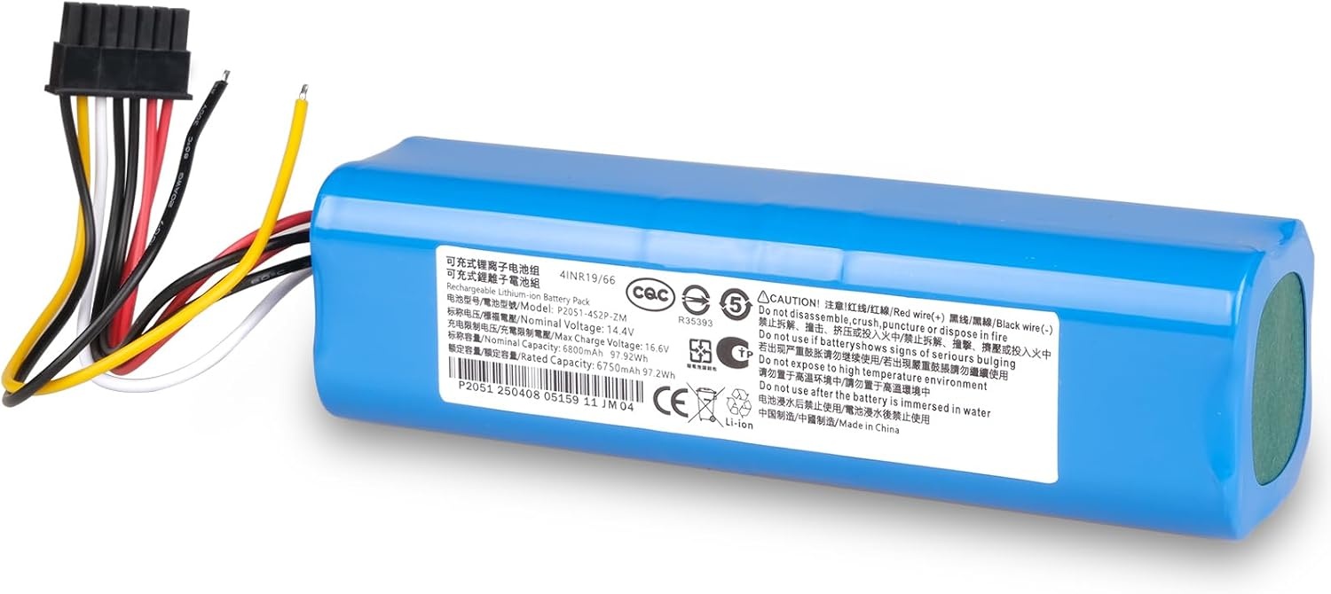 Accu 6800mAh 14.8V voor Cecotec Conga Robotstofzuiger 5090-7090 (33% korting)