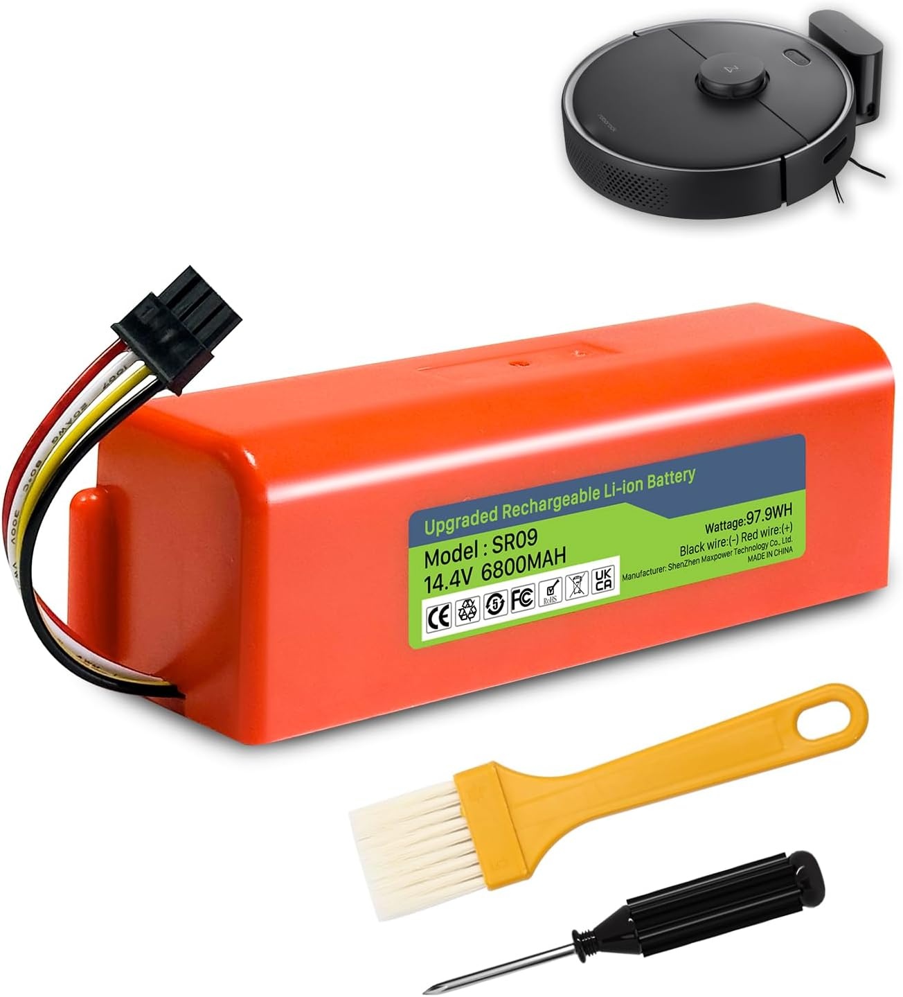 Oplaadbare Batterij 14,4V 6800mAh voor Roborock S5 S6 S7 - 32% Korting