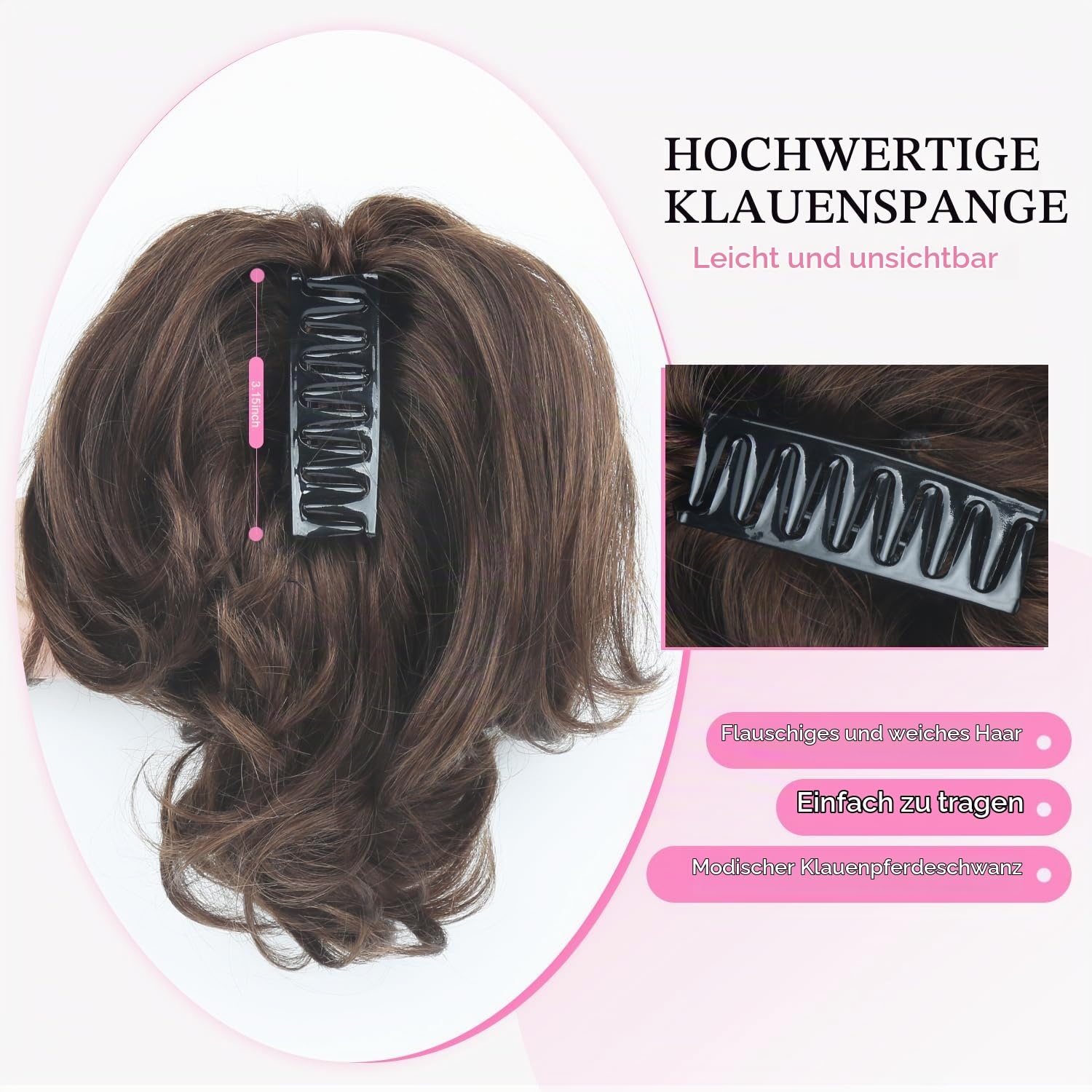 Paardenstaart Extension 30cm Remy Bruin - 33% Korting