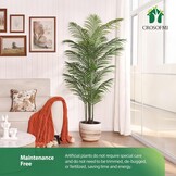 Kunstpalm 190 cm Groen (Set van 2) - Levensecht & Onderhoudsvrij - 34% Korting