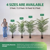 Kunstpalm 190 cm Groen (Set van 2) - Levensecht & Onderhoudsvrij - 34% Korting