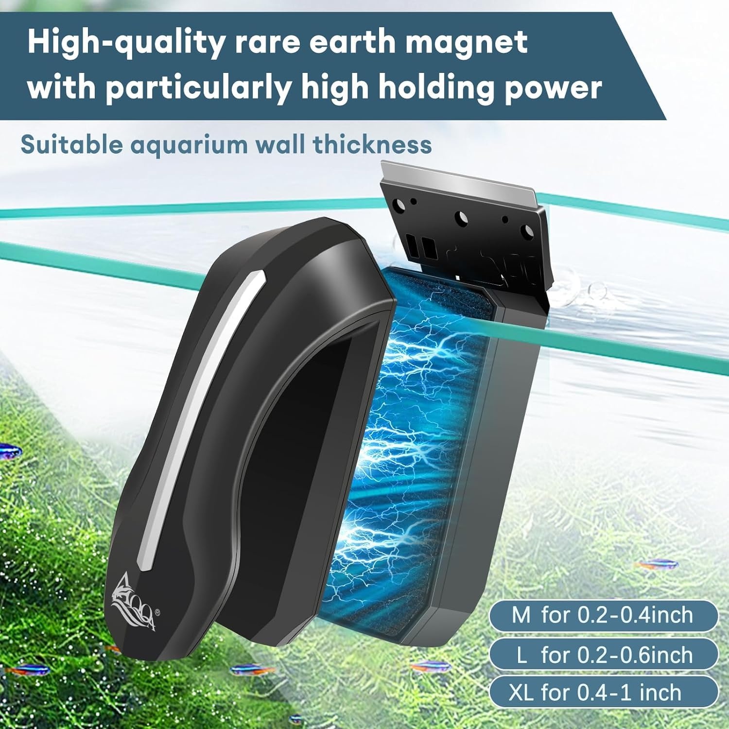 Magnetische Algen Schraper Aquariumglas (max. 2,5 cm) - 32% Korting