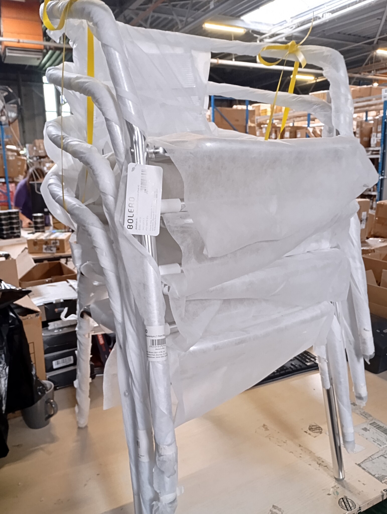 Aluminium Stoelen Zilver Set van 4 | Stapelbaar, Weerbestendig & Lichtgewicht