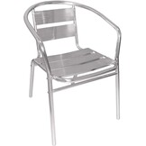 Aluminium Stoelen Zilver Set van 4 | Stapelbaar, Weerbestendig & Lichtgewicht