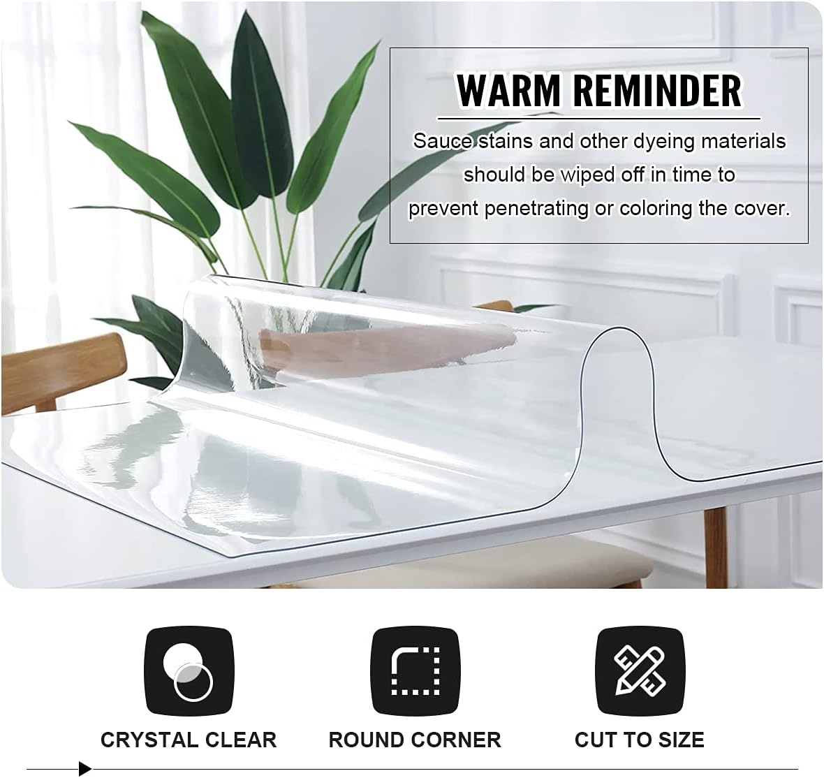 Transparante PVC Tafelfolie 2mm - Bescherm uw tafel - 34% korting