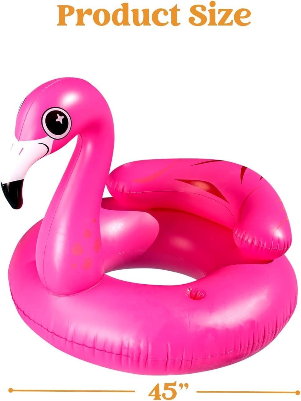 Opblaasbare Flamingo Zwemband - 112x125x97 cm met Bekerhouders - 31% Korting