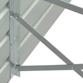 Verhoogde Plantenbak Staal 320x40x77 cm Grijs - 34% Korting