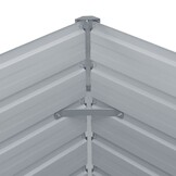 Verhoogde Plantenbak Staal 320x40x77 cm Grijs - 34% Korting