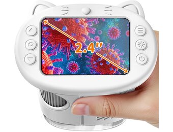 Digitale Kinder Microscoop 1000x Vergroting met IPS Scherm & 27% Korting