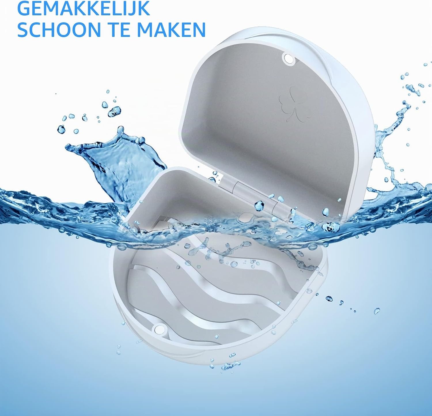 Vergrendelbare Beugeldoos voor Gebitsbeschermer - Wit - 39% Korting