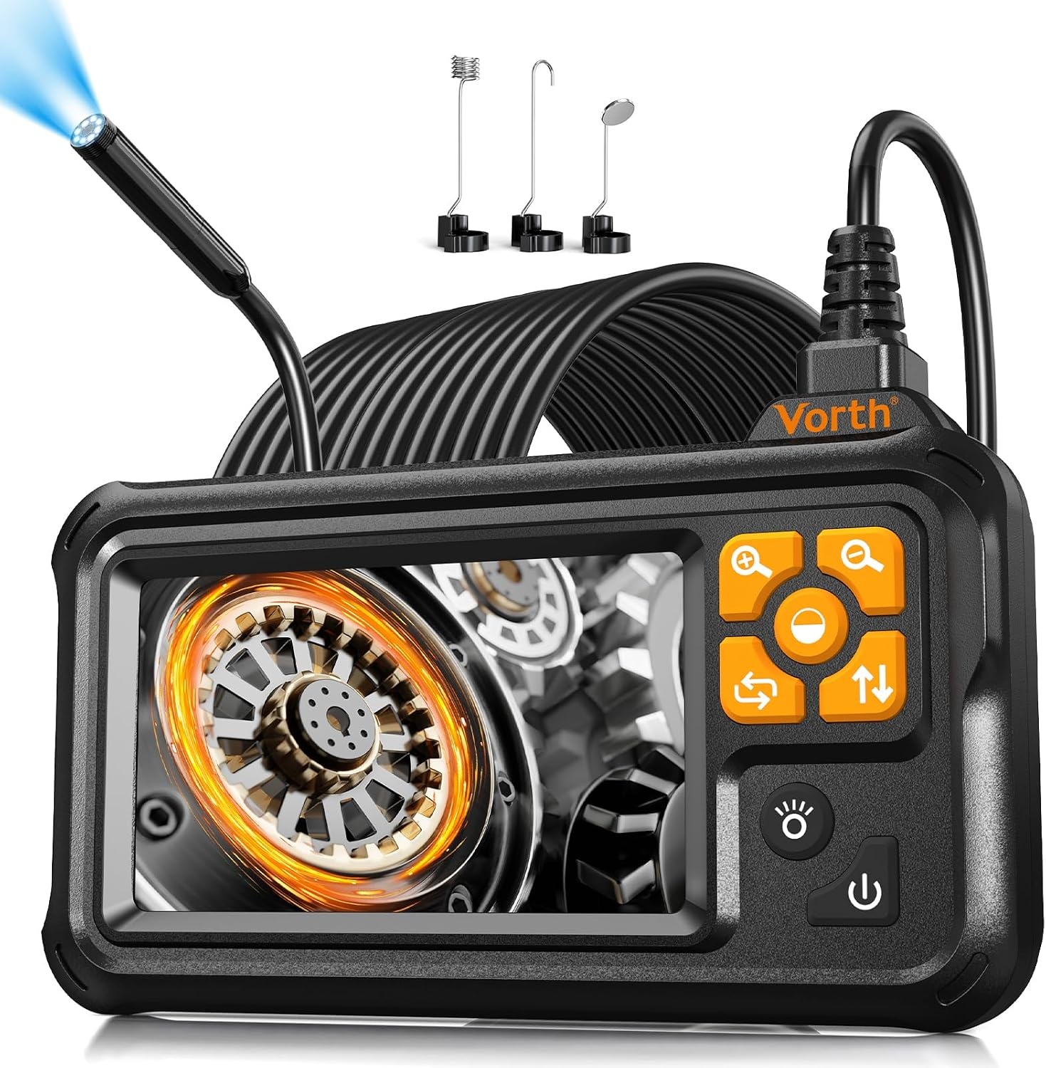 Industriële Endoscoopcamera 1080p HD met 4,3" IPS Scherm & 10m Kabel | 31% Korting