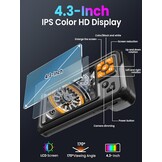 Industriële Endoscoopcamera 1080p HD met 4,3" IPS Scherm & 10m Kabel | 31% Korting