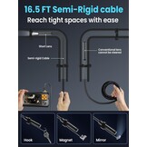 Industriële Endoscoopcamera 1080p HD met 4,3" IPS Scherm & 10m Kabel | 31% Korting