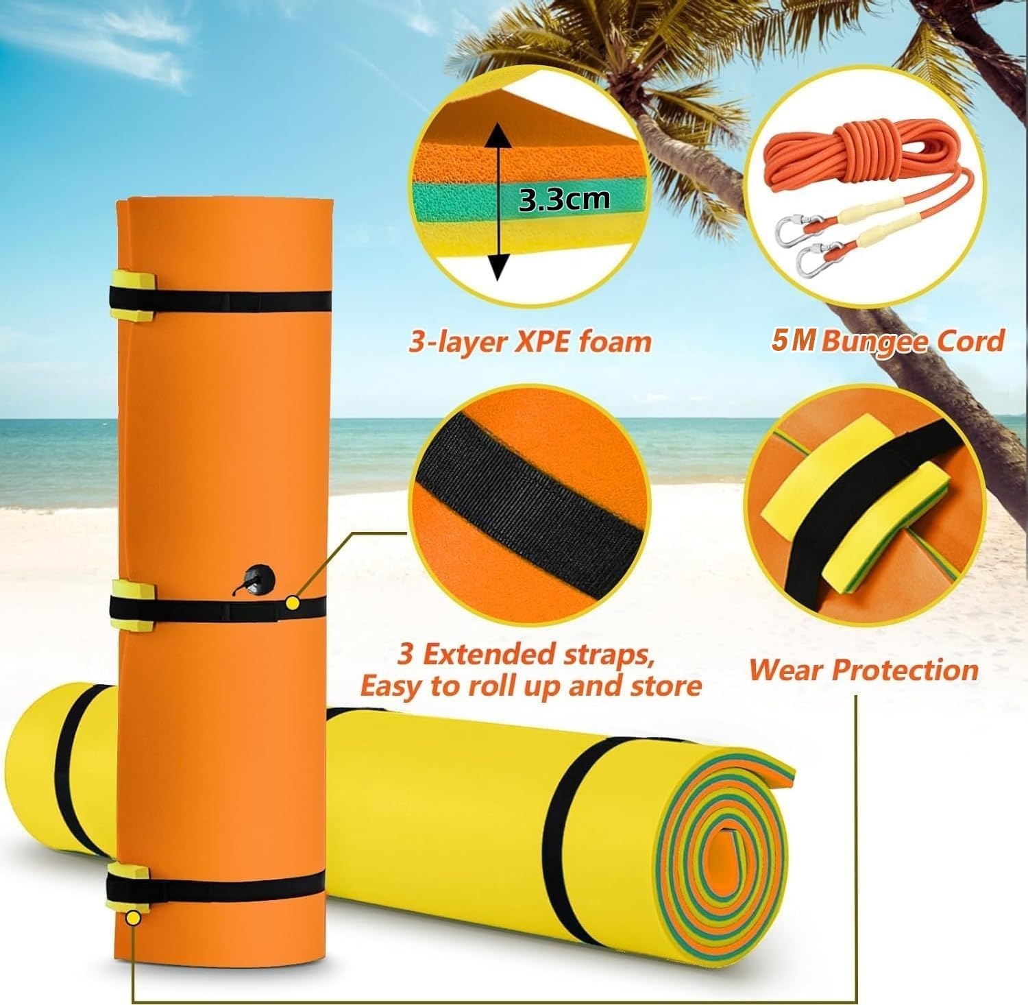 Drijvende Watermat 365x150 cm - Tot 5 Volwassenen - 34% Korting