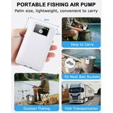Aquariumpomp, draagbaar, luchtpomp, aquarium, USB-luchtpomp voor aquarium met luchtstenen, batterij 2600 mAh, stille aquariumpomp, twee voedingsmodi, pomp 1,5 - 2 l/min x 2