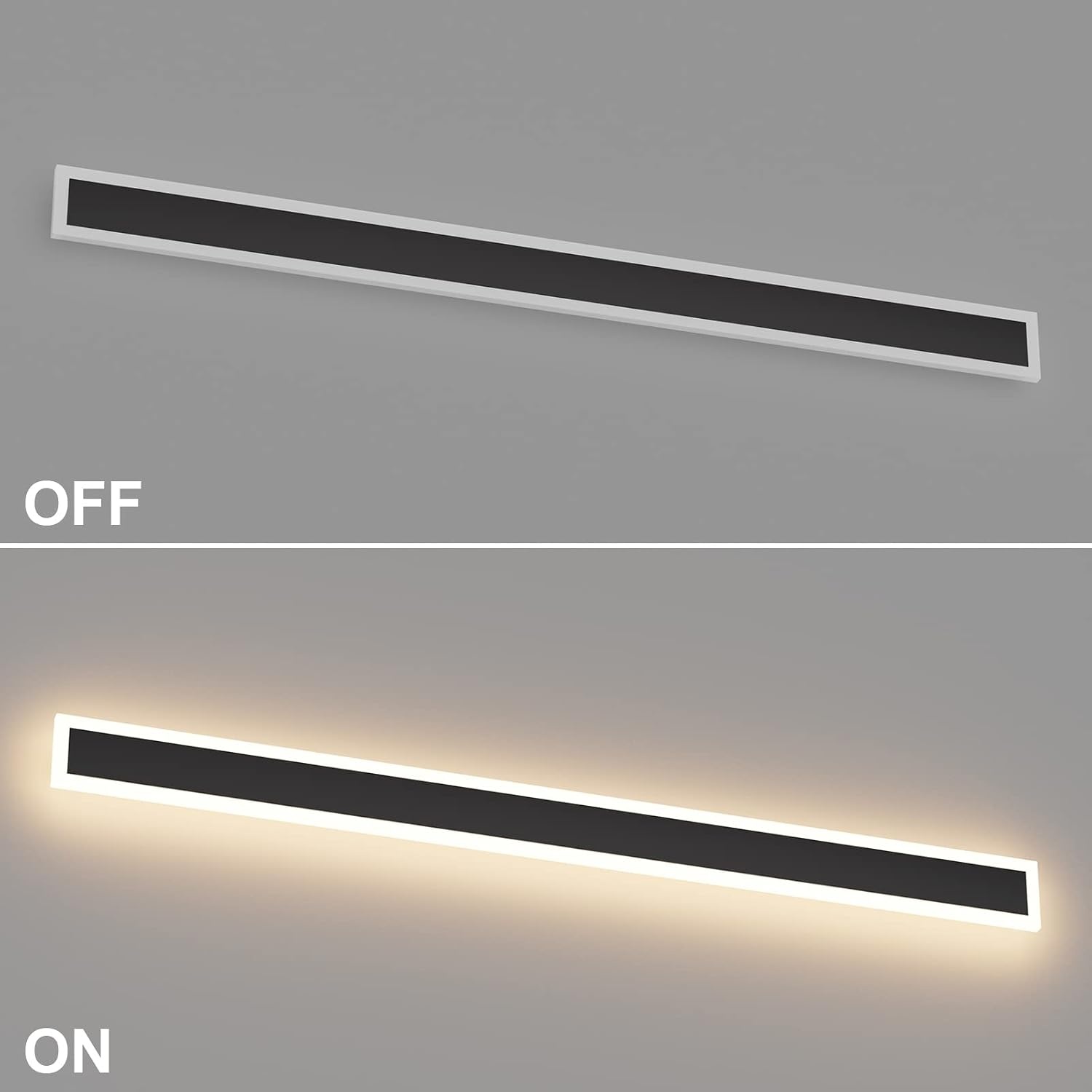 Moderne Zwarte LED Wandlamp 120cm IP54 - 34% Korting!