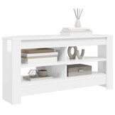 Hoek TV-Kast Hoogglans Wit 102x41x50 cm - 34% Korting!