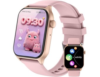 Smartwatch Kinderen Roze - 32% Korting - Hartslag & Fitness Tracker