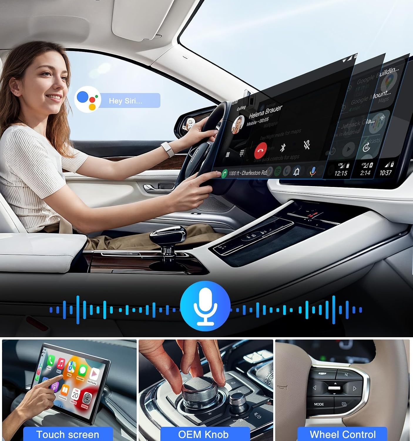 Draadloze CarPlay Adapter Zwart - Geniet van draadloze verbinding - 33% korting