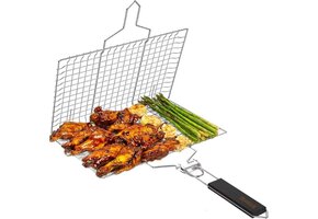 RVS Grillmand Svidza - Antiaanbaklaag - 49.5x32cm - Zilver - 30% Korting