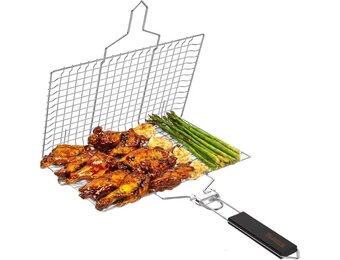RVS Grillmand Svidza - Antiaanbaklaag - 49.5x32cm - Zilver - 30% Korting