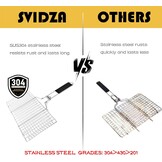 RVS Grillmand Svidza - Antiaanbaklaag - 49.5x32cm - Zilver - 30% Korting