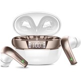 Draadloze Bluetooth 5.4 Koptelefoon - Goud Wit (31% Korting)
