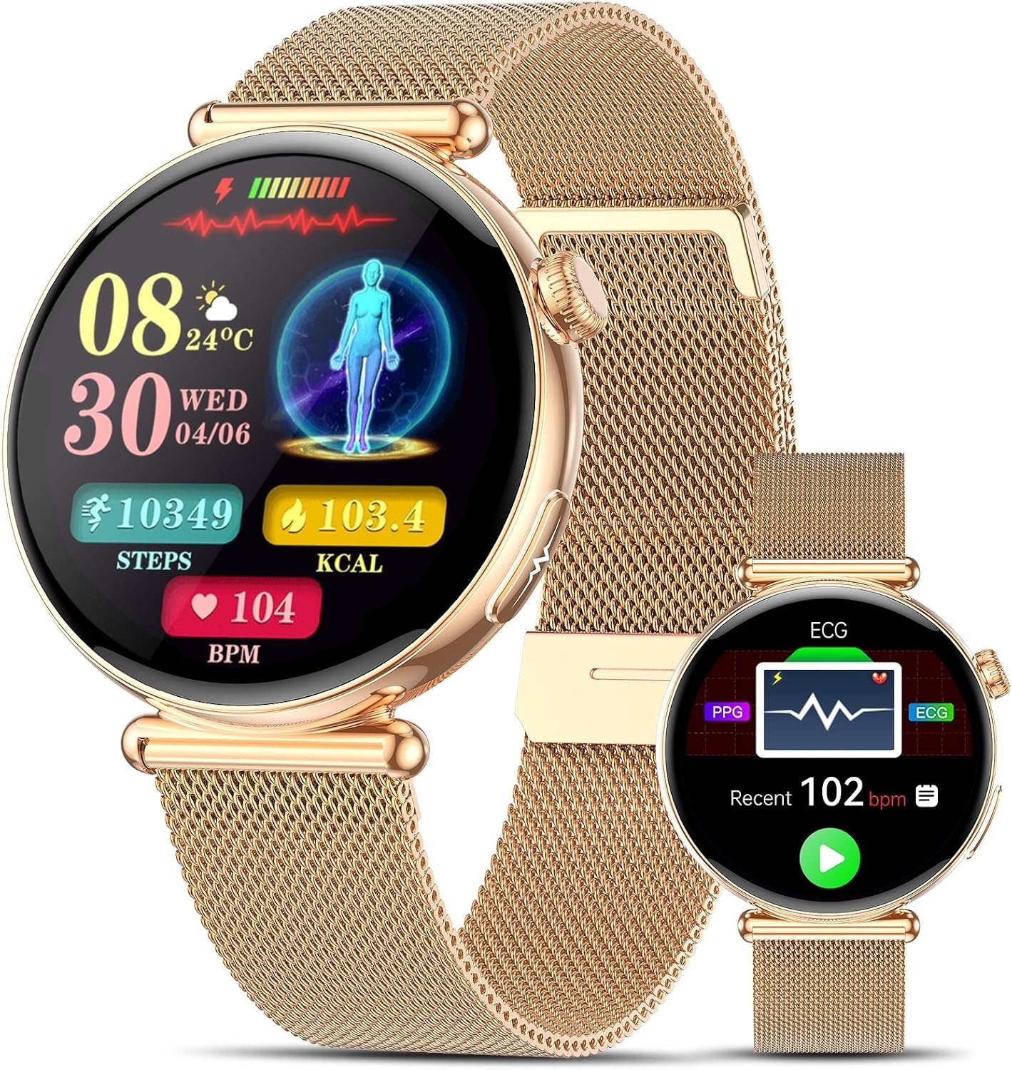 Dames Smartwatch met ECG & AI Functies (34% Korting)