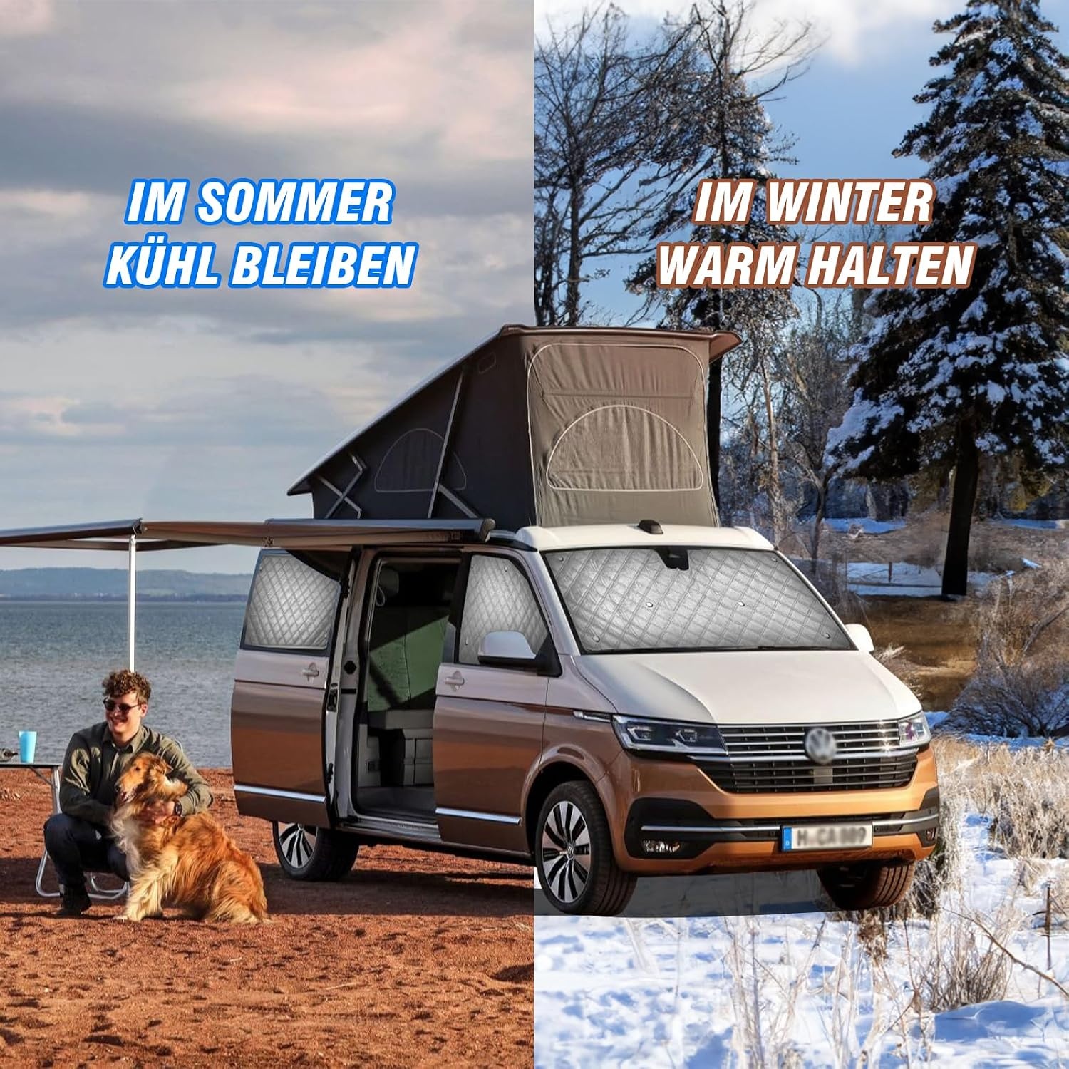 MaxAwe Thermomatten 8-delig voor VW T5/T6 LWB - 53% Korting