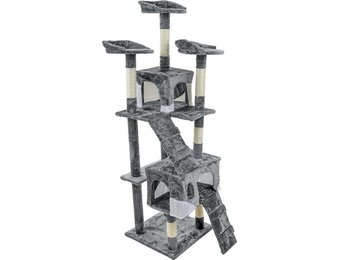 XXL Krabpaal & Speelhuis Grijs - 170 cm Hoog - 34% Korting