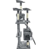 XXL Krabpaal & Speelhuis Grijs - 170 cm Hoog - 34% Korting