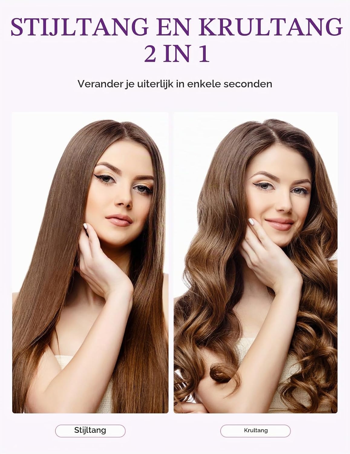 2-in-1 Stijltang & Krultang met 33% Korting