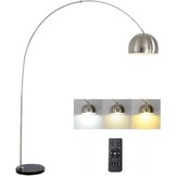 ACMHNC Booglamp Zilver LED E27 - Dimbaar met Afstandsbediening & 34% Korting
