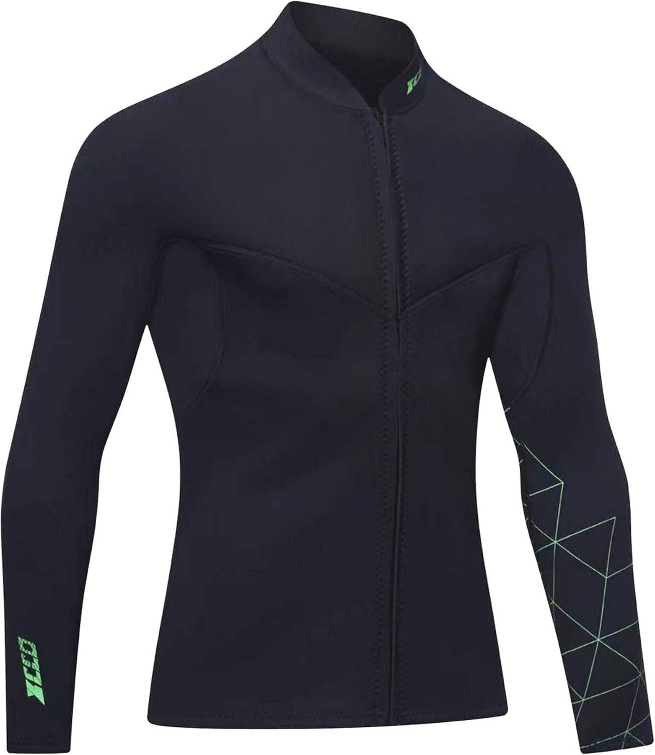 ZCCO 3mm Neopreen Duikjack Heren - Zwart - Maat L - 33% Korting