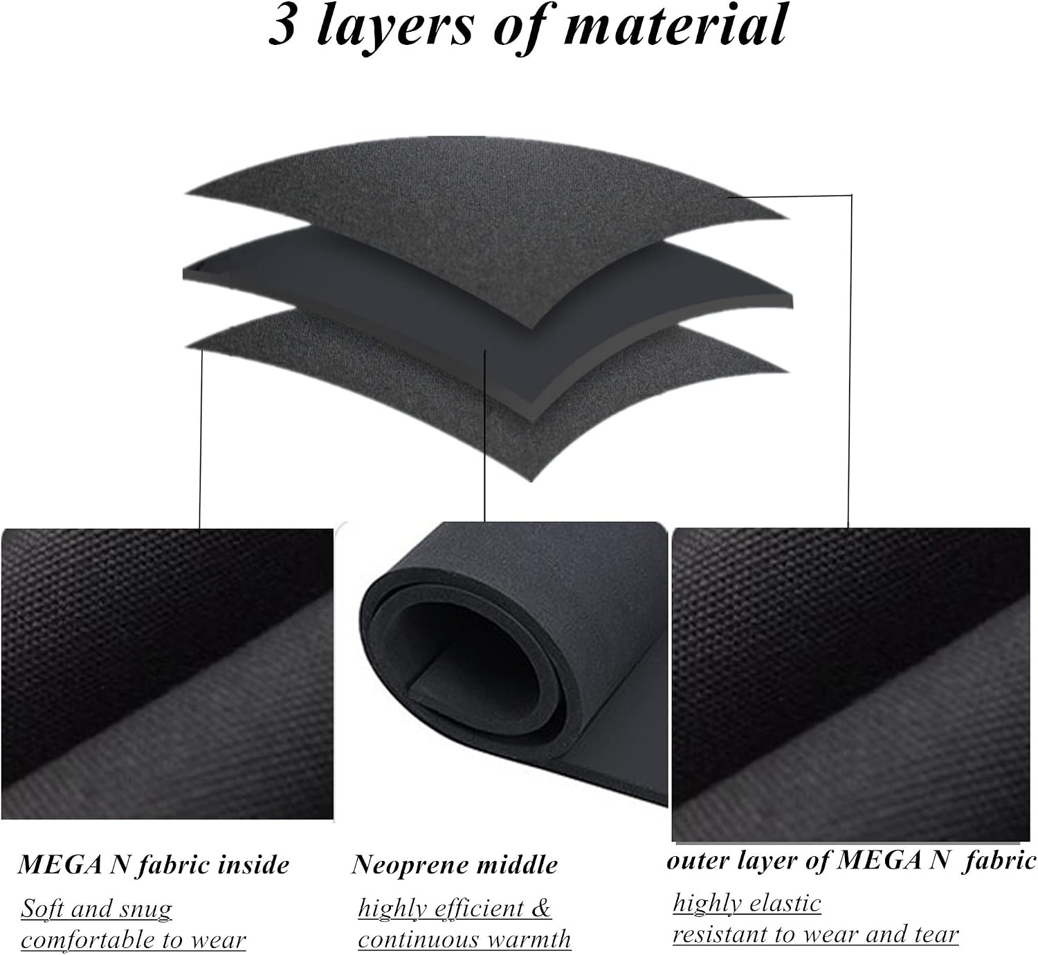 ZCCO 3mm Neopreen Duikjack Heren - Zwart - Maat L - 33% Korting