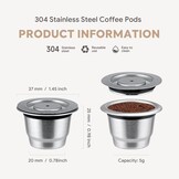 Herbruikbare Koffiecapsules RVS (2 stuks) - 31% Korting!