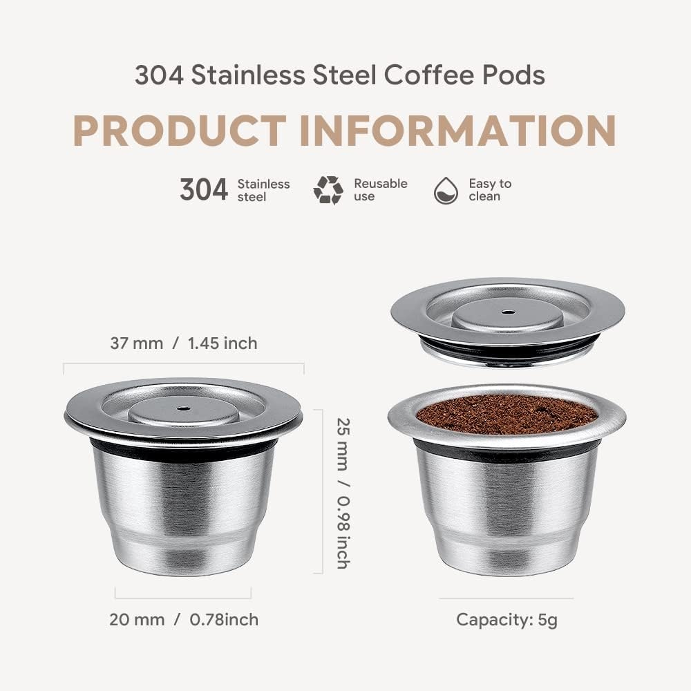 Herbruikbare Koffiecapsules RVS (2 stuks) - 31% Korting!