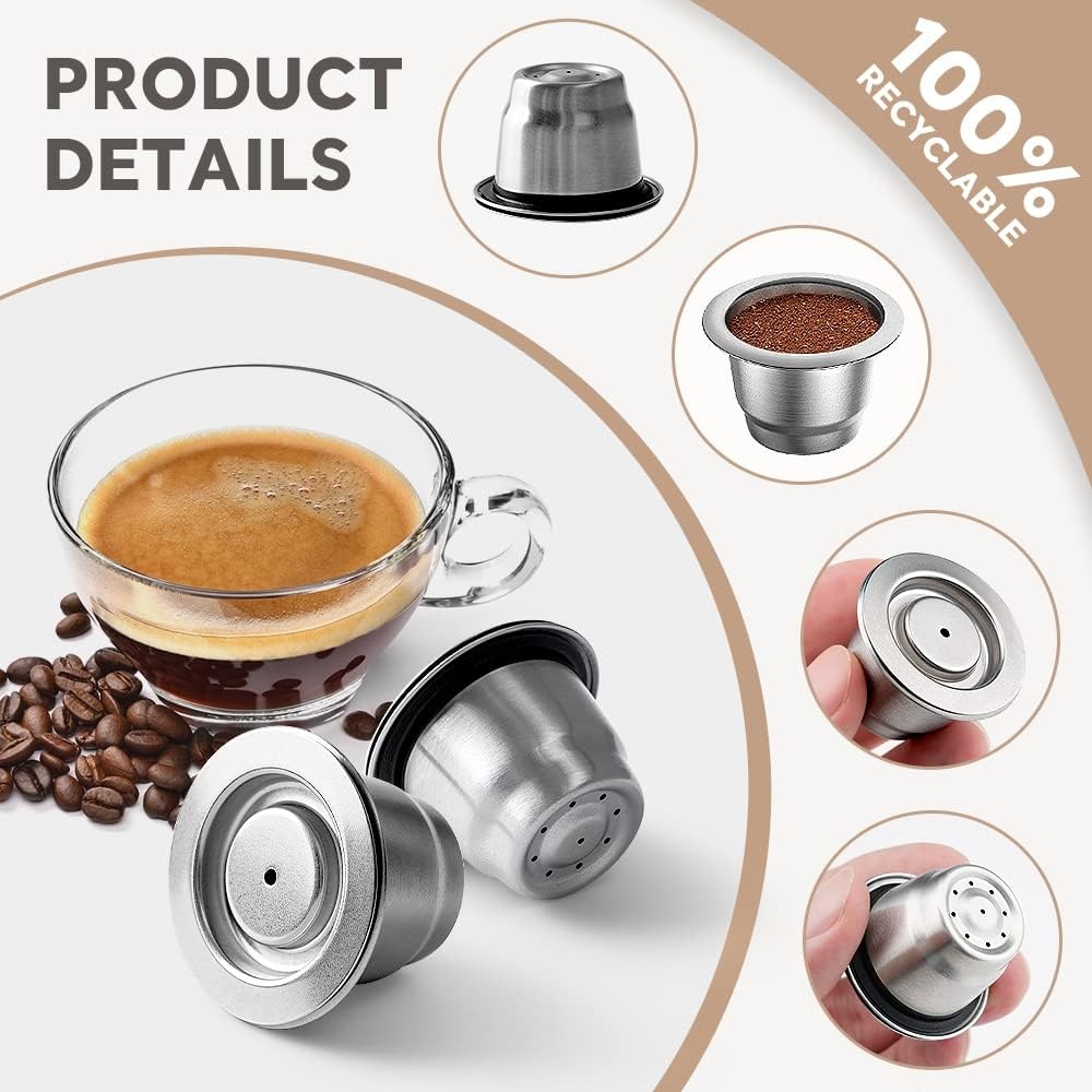 Herbruikbare Koffiecapsules RVS (2 stuks) - 31% Korting!