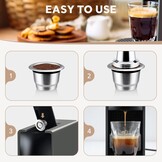 Herbruikbare Koffiecapsules RVS (2 stuks) - 31% Korting!