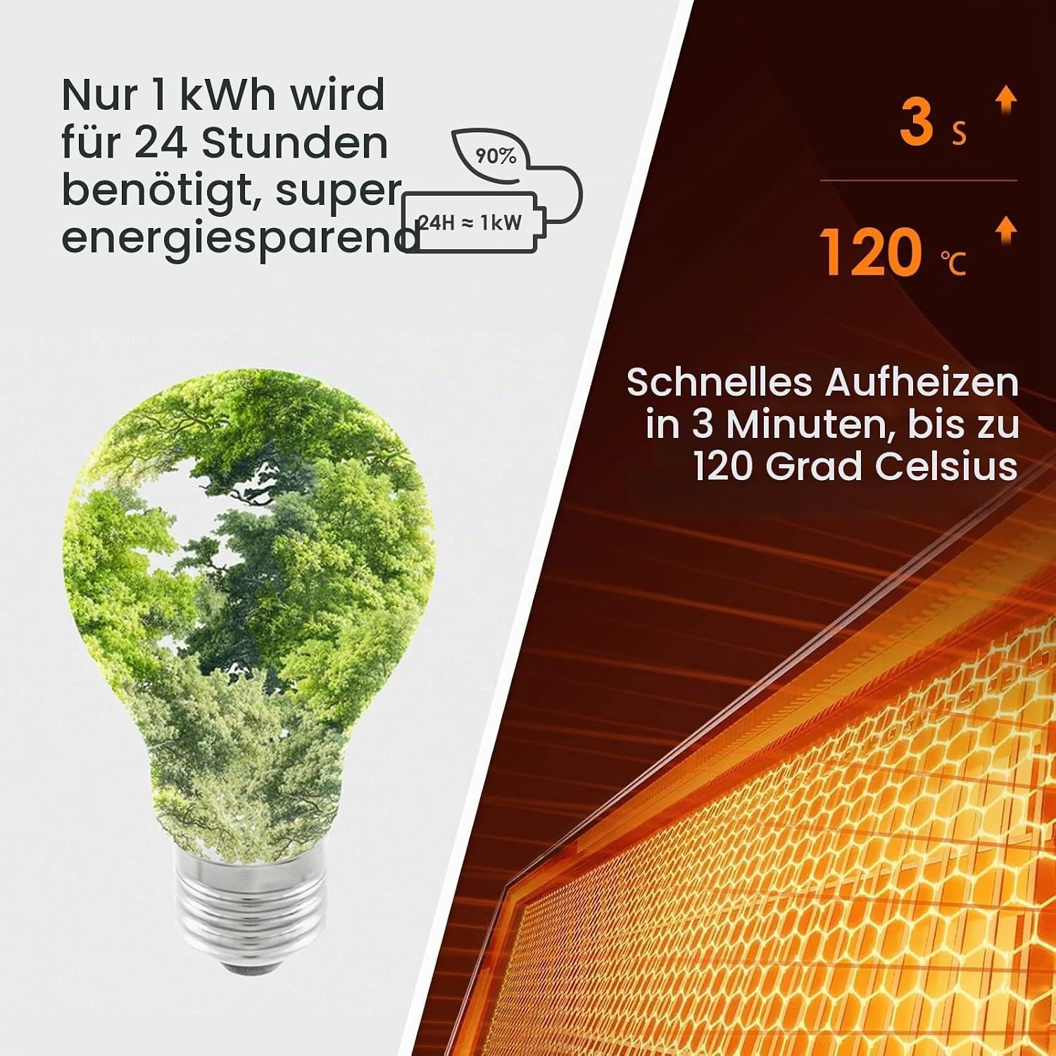 Hocosyme Infraroodpaneel 800W met thermostaat - 34% Korting!