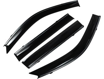 INFINAUTO Raamdeflectors Toyota Land Cruiser Prado J120 (2003) - Zwart - 34% Korting