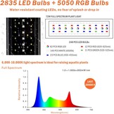 Hygger Aquariumverlichting LED 72W - 122-139cm Tank - 34% Korting